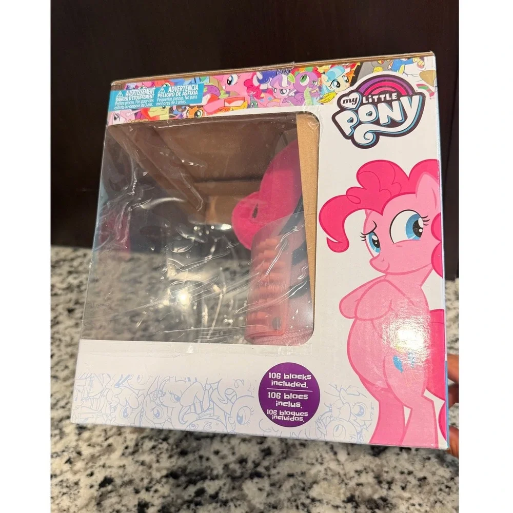 My Little Pony Pinkie Pie Bricky Blocks Build-On Snapback‎ Kit DIY Hat Pink New